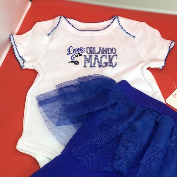 NBA Baby Orlando Magic Girls Sz 0-3 2-piece outfit - Picture 2 of 5